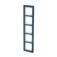 0 Abdeckrahmen 5-fach blau, Retail