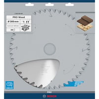 Bosch Professional PRO Wood Kreissägeblatt, Ø 300mm, 28Z Bohrung 30mm, für Tischkreissägen