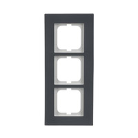 Busch-Jaeger Abdeckrahmen zum Abdecken von Schaltern, Tastern und Steckdosen, Abdeckung anthrazit, Retail