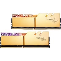 G.Skill DIMM 32 GB DDR4-3600 (2x 16 GB) Dual-Kit, Arbeitsspeicher gold, F4-3600C14D-32GTRG, Trident Z Royal, INTEL XMP