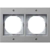 Gira Abdeckrahmen 2 fach TX 44, Abdeckung aluminium, Retail