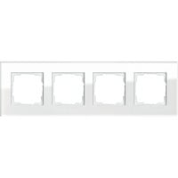 4010337214120 - Abdeckrahmen vierfach Weißglas Unterputzmontage glänzende Oberfläche Glas 4010337214120 - Abdeckrahmen vierfach Weißglas Unterputzmontage glänzende Oberfläche Glas