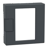 Merten Zentralplatte für Raumtemperaturregler Einsatz Typ MEG5775-0414, Thermoplast matt anthrazit, Retail