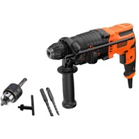 BLACK+DECKER Bohrhammer BEHS01-QS schwarz/orange, 650 Watt