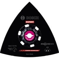 Bosch Professional Expert Carbide Schleifplatte MAVZ 116 RT4 MultiMaterial, Ø 116mm, Schleifscheibe Starlock Max, K40