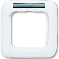 4011395173404 - BJ Reflex SI Rahmen mit 1721NS-214 Schriftfeld 1fach alpinweiss