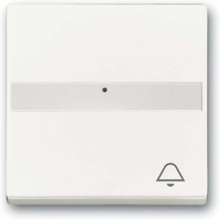 Busch-Jaeger Wippe 1764 Nennlichtleiter/Klingel 884 weiß (matt), Retail