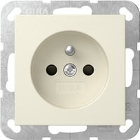 Gira Steckdose mit Erdungsstift und erhöhtem Berührungsschutz weiß, Retail