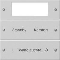 Gira Wippenset zweifach Plus beschreibbar lackiert grau, Retail
