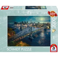 Schmidt Spiele Thomas Kinkade Studios: Mond über Manhatten, Puzzle 1000 Teile