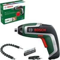 Bosch Heimwerken & Garten Akkuschrauber IXO 7 Flexi-Set 3,6Volt grün/schwarz, Li-Ionen Akku 2,0Ah, flexible Verlängerung 30cm