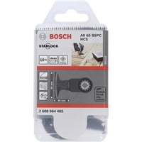 Bosch Professional Tauchsägeblatt AII 65 BSPC Hardwood 10 Stück, HCS, Breite 65mm
