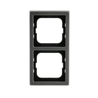 Busch-Jaeger Rahmen zwei-fach pur Edelstahl 1722-866K Edelstahl Anti Fingerprint matt edelstahl, Retail