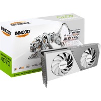 INNO3D GeForce RTX 4070 TWIN X2 OC WHITE, Grafikkarte weiß, DLSS 3, 3x DisplayPort, 1x HDMI 2.1