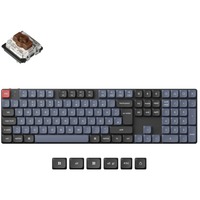 Keychron K5 Pro, Gaming-Tastatur schwarz/blaugrau, DE-Layout, Gateron Low Profile 2.0 Mechanical Brown, Hot-Swap, Aluminiumrahmen, RGB, PTB