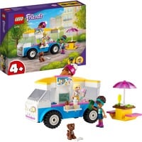 LEGO 41715 Friends Eiswagen, Konstruktionsspielzeug Mit Fahrzeug und 2 Friends Mini-Figuren 