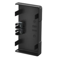 OBO Endstück zum Verschließen der Geräteeinbaukanäle GK E 70x130 PC ABS, Befestigung/Montage schwarz, Retail