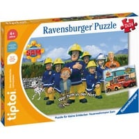 Ravensburger tiptoi Puzzle für kleine Entdecker: Feuerwehrmann Sam 