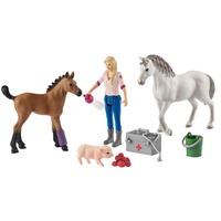 Schleich Farm World Arztbesuch bei Stute und Fohlen, Spielfigur 