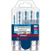 Bosch Professional EXPERT HEX-9 MultiConstruction Bohrer-Satz, 5-teilig Ø 4 / 5 / 6 / 8mm