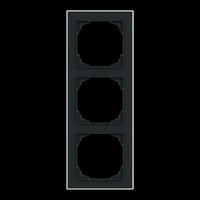 Busch-Jaeger Rahmen dreifach mit Dekorring chrom, Retail