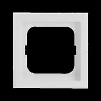 Busch-Jaeger Rahmen einfach für Schalter, Taster und Steckdosen, future linear, Typ 1721-184K weiß (glänzend), Retail