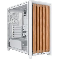 Corsair FRAME 4000D WOOD RS, Tower-Gehäuse weiß/holz, Tempered Glass