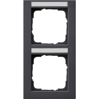 Gira Abdeckrahmen 2-fach anthrazit, Retail