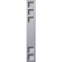 Gira Gehäuse fünffach Aluminium aluminium, Retail