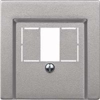 Merten Zentralplatte Aluminium für Telekommunikations-Anschlussdose Typ 297960 aluminium, Retail