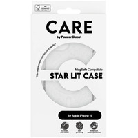 PanzerGlass Urban Combat Star Lit Case, Handyhülle transparent/weiß, iPhone 15, MagSafe