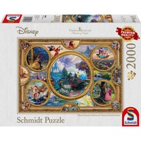 Puzzle Disney Dreams Collection Teile: 2000 Größe: 96,8 x 69,2 cm Altersangabe: ab 12 Jahren Motive: Szenen aus Disney Animationsfilmen