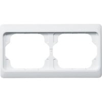 4011395717400 - BJ alpha exclusive Rahmen 1722KA-24G 2fach alabaster  studioweiss waagerec