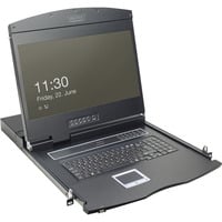 Digitus 19" Modulare Konsole, KVM-Switch schwarz, 19" TFT (48,3cm) & Touchpad
