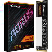 GIGABYTE AORUS Gen4 7000E SSD 4TB schwarz, PCIe 4.0 x4, NVMe 1.4, M.2 2280