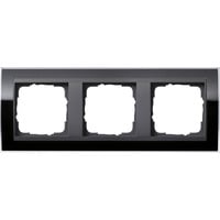 Gira Abdeckrahmen dreifach, Abdeckung schwarz, Retail