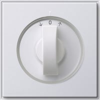 Gira Abdeckung mit Knebel für Zeitschalter und Jalousieschalter weiß, Retail