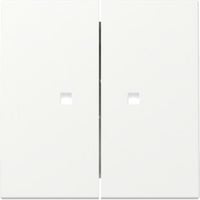 Gira Wippe zweifach mit Kontrollfenster weiß, Retail