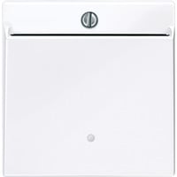 Merten Card-Schalter beleuchtbar, Taster-Einsatz für Card-Schalter, Typ 315625 weiß (glänzend), Retail