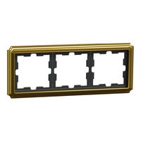 Merten D-Antik Metallrahmen dreifach gold, Retail