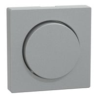 Merten Zentralplatte Aluminium mit Drehknopf Typ MEG5250-0460 für Dimmer, System M aluminium, Retail