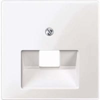 Merten Zentralplatte für Universal-Anschluss-Einsätze, Unterputzmontage, glänzend, Kunststoff weiß (glänzend), Retail