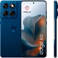 Motorola edge 60 512GB, Handy Gibraltar Sea, Android, Finish mit Canvas-Optik, 12 GB