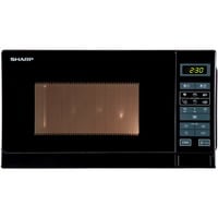 SHARP R242BKW, Mikrowelle schwarz