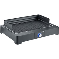 PG 8562 Tischgrill mit Grillplatte, Elektrogrill schwarz, 2.200 Watt Grillrost Material: Aluguss Leistung: 2.200 Watt Grillfläche: 1.150 cm² Heizart: Elektro