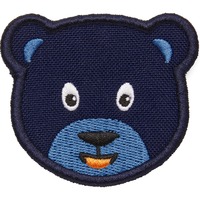 Affenzahn Klett-Badge Bär, Patch blau