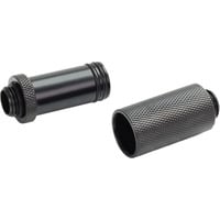 Alphacool ES D-Plug 41-69mm G1/4 AG auf G1/4 AG, Verbindung schwarz (matt)