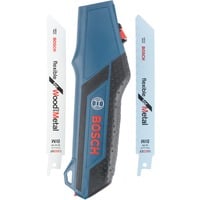 Bosch Professional Handsägegriff für Säbelsägeblätter blau, inkl. 2 Säbelsägeblätter
