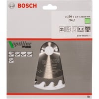 Bosch Professional PRO Wood Kreissägeblatt, Ø 160mm, 24Z Bohrung 20mm, für Handkreissägen