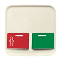 Busch-Jaeger Zentralscheibe als Abdeckung für Ruf- und Abstelltaster, Rahmen weiß, Retail